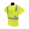 Dewalt Radians Radwear Reflective Hi-Viz Safety Tee Shirt Fluorescent Green XL ST11-2PGS-XL